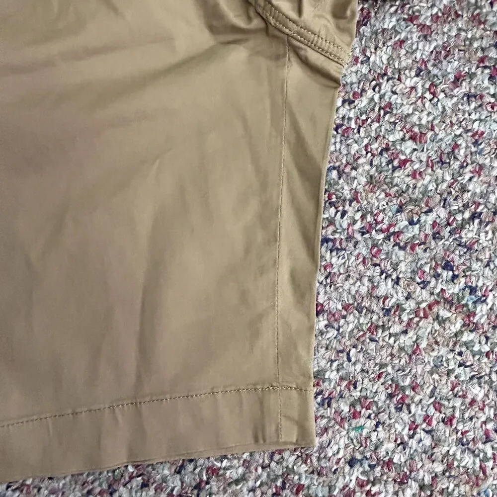 Piombo Italy Men's NWT Toast Tan Stretch Cotton Flat Front Shorts Sz IT 50/US 34